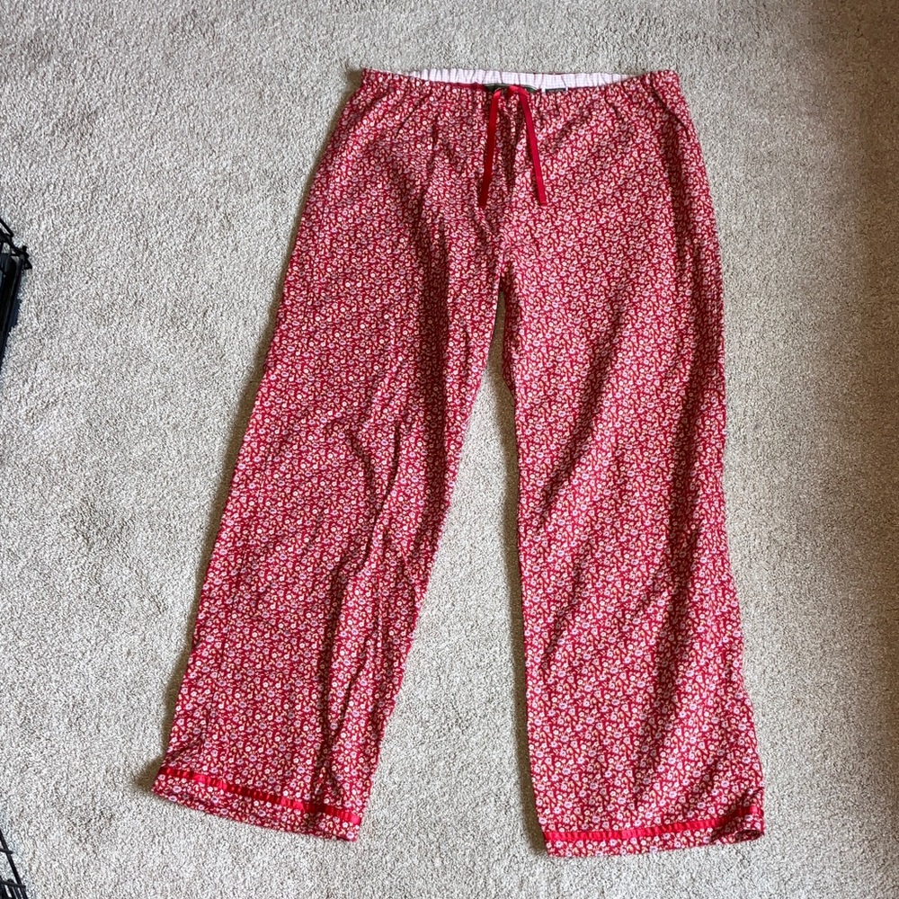 Eddie Bauer Red Floral Sleepwear